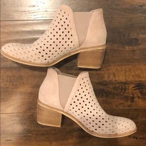 Anthropologie Silent D Perforated Ankle Booties